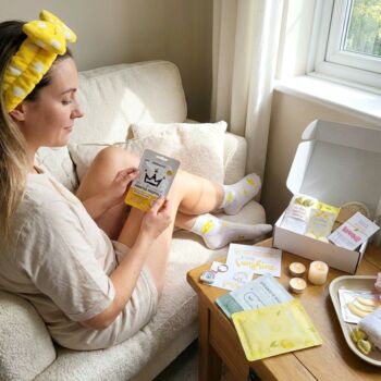 Sunshine Birthday Gift Box, Cosy Summer Self Love Spa Care Package, Hug In A Box, 10 of 11