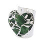 'Molten Heart' Green Stone Silver Plated Cuff Ring, thumbnail 1 of 2