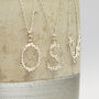 Personalised Handmade Silver Initial Letter Necklace, thumbnail 3 of 11