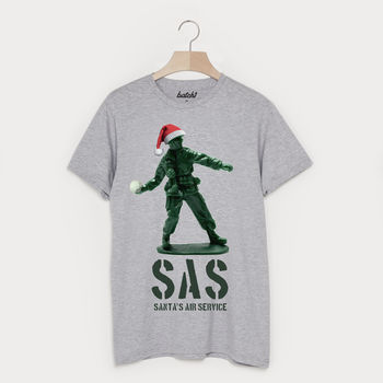 Sas Santa's Air Service Men's Christmas T Shirt, 2 of 2