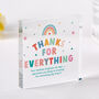 Thank You Appreciation Gift Acrylic Plaque Keepsake, thumbnail 1 of 5