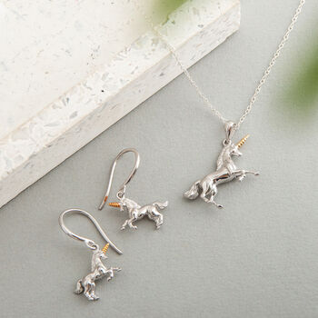 Sterling Silver Unicorn Necklace, 2 of 4