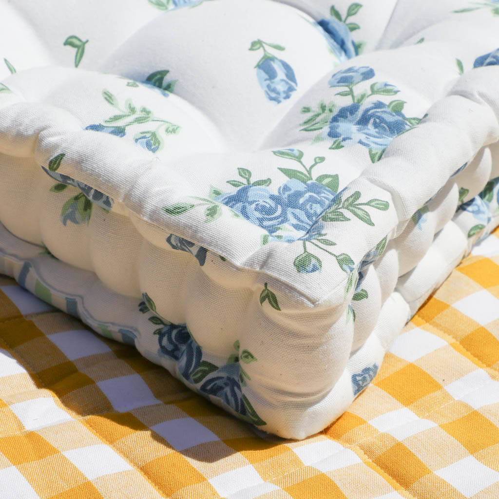 Botanical Organic Cotton Picnic Floor Cushions By Dibor