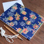 Japanese Journal Washi Medium Blue Tea Ware Bags, thumbnail 1 of 8