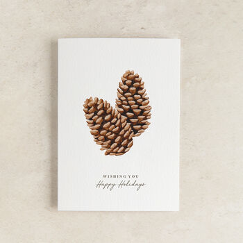 Pinecone Christmas Card, 2 of 2
