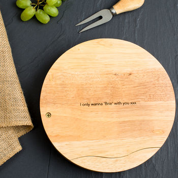 Personalised Couples Cheese Board Set, 3 of 5