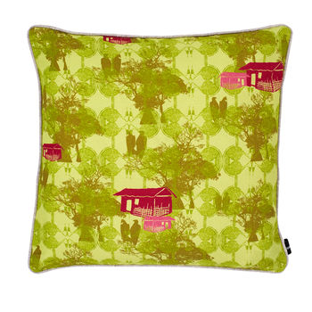 African Print Linen Cushion, 5 of 6