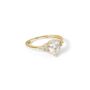 9ct Solid Gold Pear Cubic Zirconia Ring, thumbnail 3 of 4