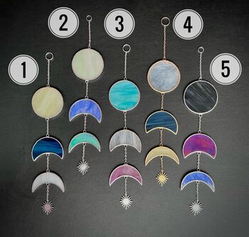 Moon Phases Wall Hanging, Choose Colour, 2 of 9