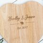 Personalised Couple’s Heart Chopping Board, thumbnail 4 of 4