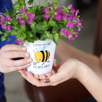 Mummy You Are The Bees Knees Plant Pot, 3 of 5