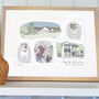 Personalised 70th Birthday Gift Drawing Illustration, thumbnail 6 of 7