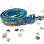 Blue Summer Dog Collar And Lead For Girl Or Boy Dogs, thumbnail 5 of 8