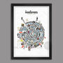 Magpies Wheel Of Fame Football Poster Print, thumbnail 2 of 7