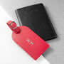 Personalised Foiled Leather Luggage Tag, thumbnail 5 of 12