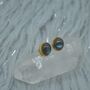 Labradorite Sterling Silver Stud Earrings, thumbnail 2 of 9