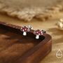 Mushroom Stud Earrings In Sterling Silver, thumbnail 2 of 11