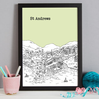 Personalised St Andrews Print, 9 of 10