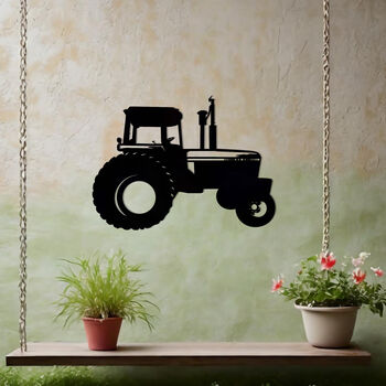 Tractor Metal Wall Art Gift For Farm Garden Decor Lovers, 4 of 10