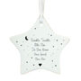 Custom Twinkle Twinkle Little Star Porcelain Christmas Decoration, thumbnail 2 of 4