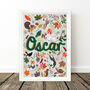 Woodland Animal Name Print Set, thumbnail 9 of 12