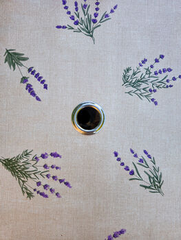 Lavender Fields Outdoor Tablecloth With Parasol Hole, 2 of 4