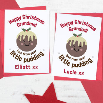 Little Pudding Personalised Christmas Card, 2 of 5