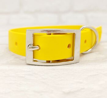 Waterproof Dog Collar And Lead Set Yellow, 2 of 3