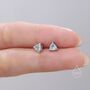 Genuine Sky Blue Topaz Stud Earrings In Sterling Silver, thumbnail 7 of 12