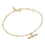 T Bar Bracelet For Balance In Silver Or Gold Vermeil, thumbnail 5 of 5