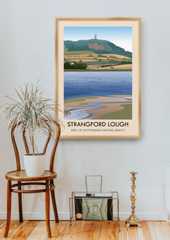 Strangford Lough Aonb Travel Poster Art Print, 5 of 8