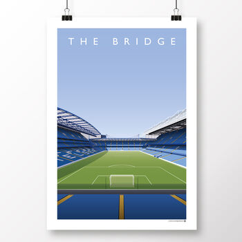 Chelsea Fc Stamford Bridge Matthew Harding Stand Poster, 2 of 8