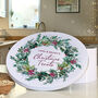 Personalised Christmas Wreath Biscuit Tin, thumbnail 4 of 6
