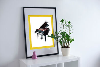 Piano Sketch Style Print, 3 of 4