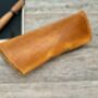 Personalised Burnt Tan Leather Glasses Case, thumbnail 7 of 11