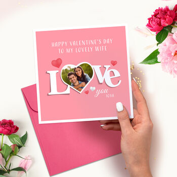 Personalised Photo Valentine's Day Card, 3 of 4