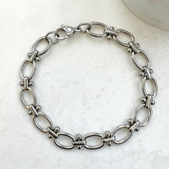 Stainless Steel Chunky Chain Bracelet, 5 of 9