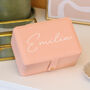 Personalised Script Jewellery Box Travel Case Gift For Her Home Or Weekend Bag, thumbnail 12 of 12