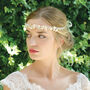 Silver Or Gold Plated Leafy Bridal Hair Vine, thumbnail 8 of 11