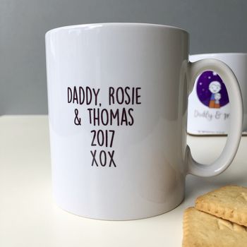 Personalised Daddy And Us Father's Day Mug, 3 of 4