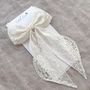 Flower Girl Lace Hair Bow/ Collette, thumbnail 6 of 7