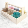 Personalised L.S.A Trug With Six Ombre Cocktail Glasses, thumbnail 2 of 6