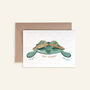 Turtle Twin New Baby Card, thumbnail 2 of 3