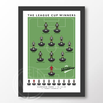 St Mirren League Cup Winners 2025 Poster, 6 of 6
