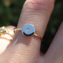 Initial Coin Signet Ring In Solid 9ct Gold, thumbnail 1 of 5