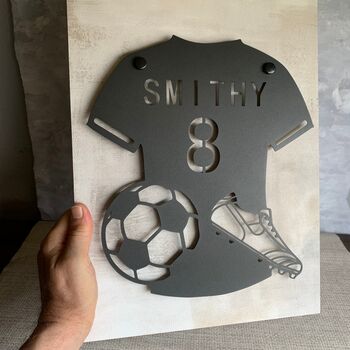 Personalised Metal Football 3D Gift, 6 of 7