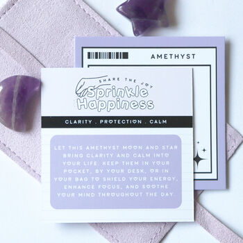 Amethyst Star And Moon Crystal Gift Set, 4 of 6