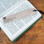 No Place Like Wales 'One Page At A Time' Oak Bookmark, thumbnail 1 of 2