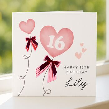 Personalised Daughter 16th Birthday Card, 4 of 7