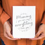Foil 'Mummy Is My Everything' Card, thumbnail 2 of 7